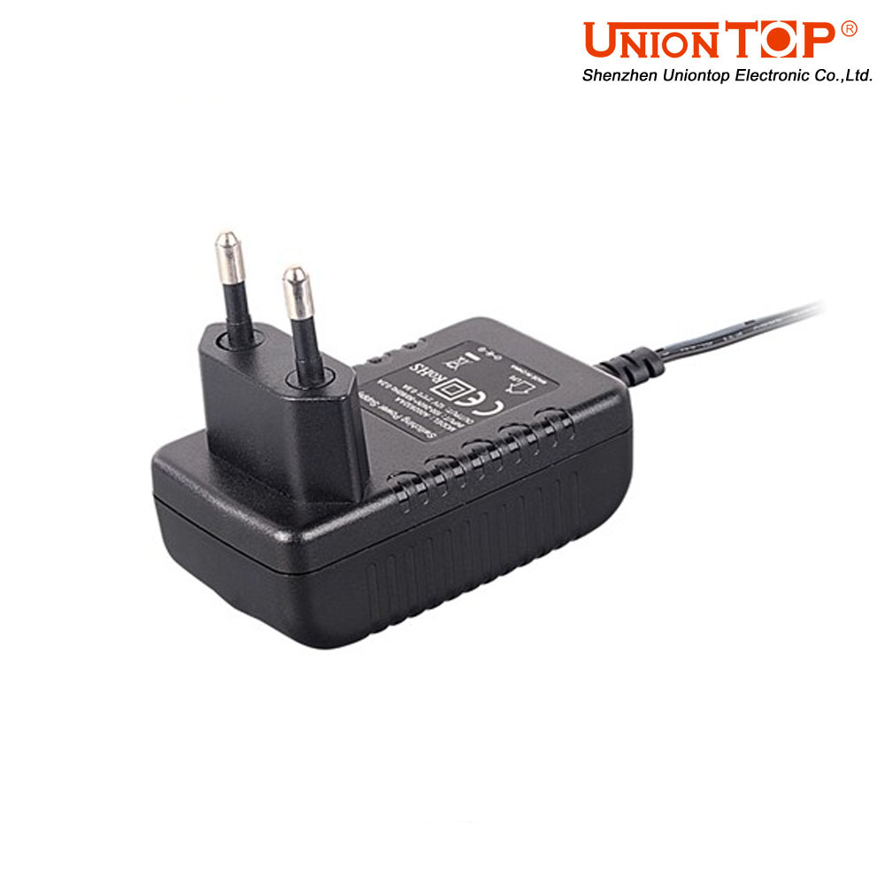 UT15-欧规12V1.25A插墙式电源适配器